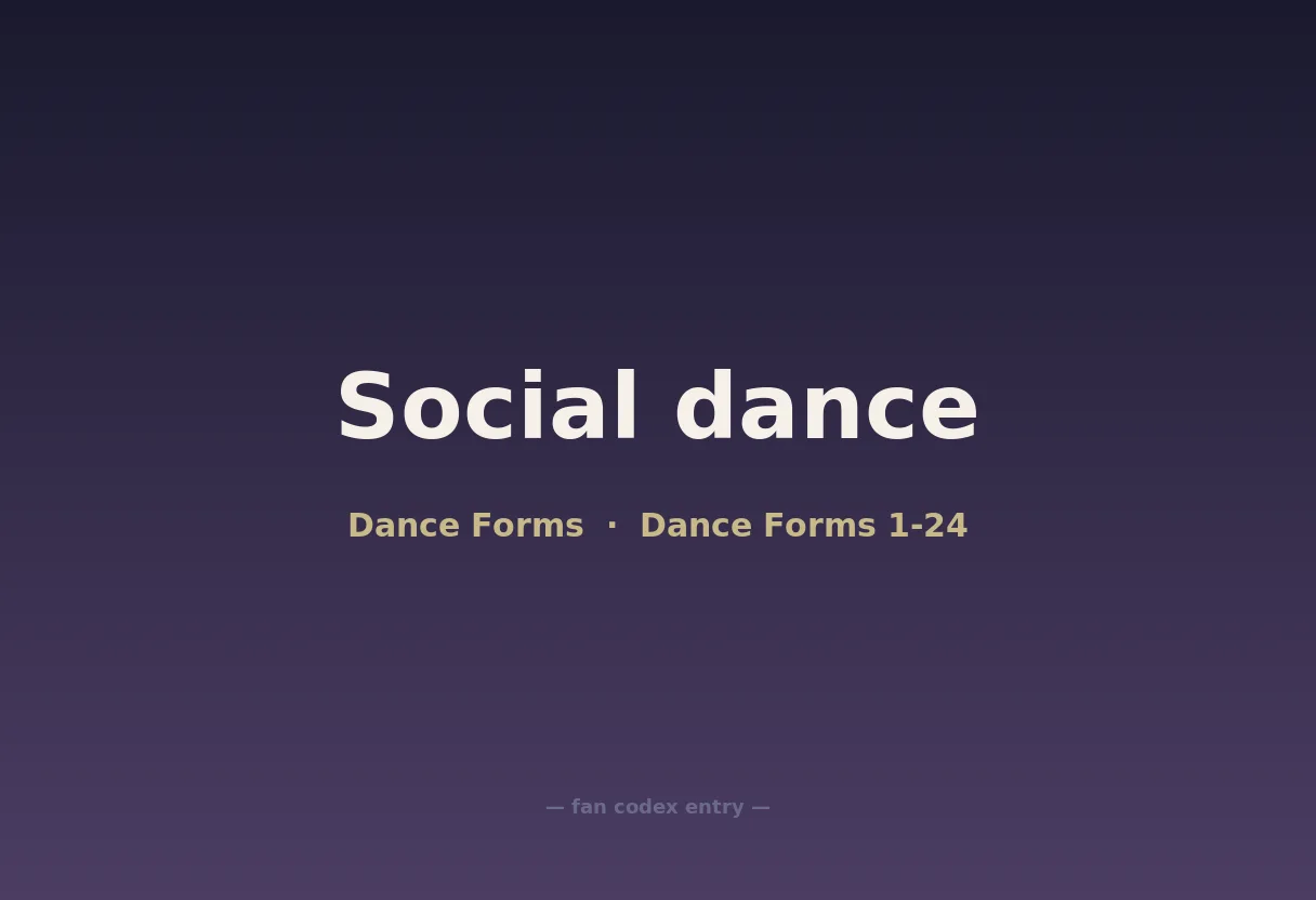 Social dance