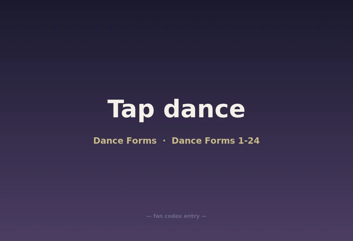 Tap dance