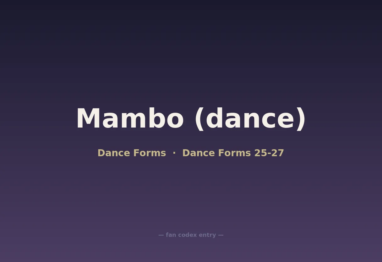 Mambo (dance)